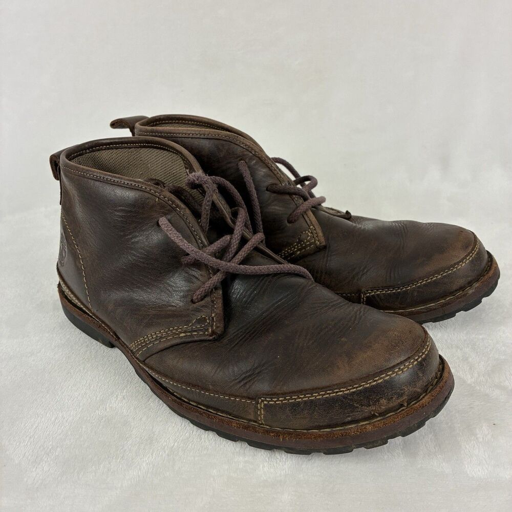 Timberland Earthkeepers Leather Chukka Boots Men’s Size 8.5M Brown Lace Up 21547